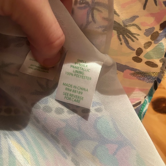 Lilly Pulitzer Elenora Blue Tails of the Sea NWOT - Picture 7 of 7